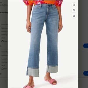 SCOOP NYC Benton Cuffed Ankle Jeans 8R